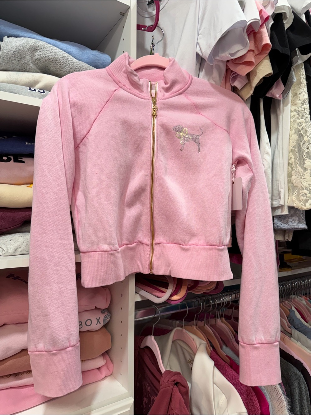 Victoria’s Secret PINK X Loveshack Fancy jacket Small, NEW with tags! 🎀
